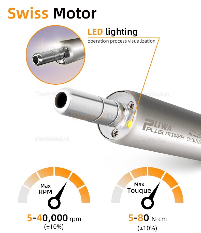 Pluspower&reg; Ai Touch Dental Implant Surgical Motor with 20:1 Contra-angle